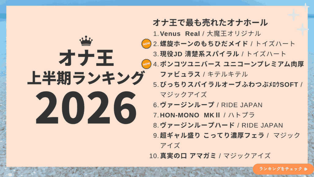 2026年上半期飛機杯之王的銷售排行榜