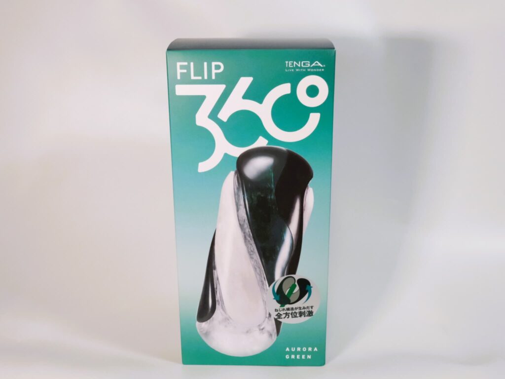 TENGA FLIP 360 [AURORA GREEN/極光綠]的包裝