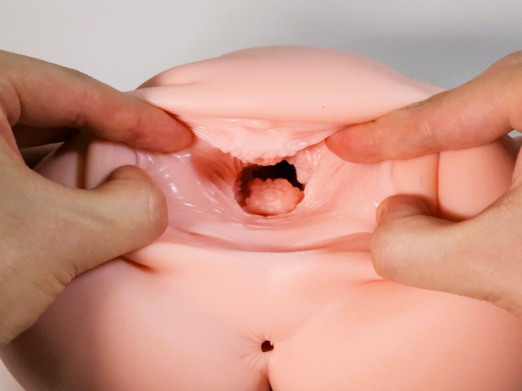 次世代HOLE 普妮安娜DX 人工皮膚的小穴撥開後的樣子
