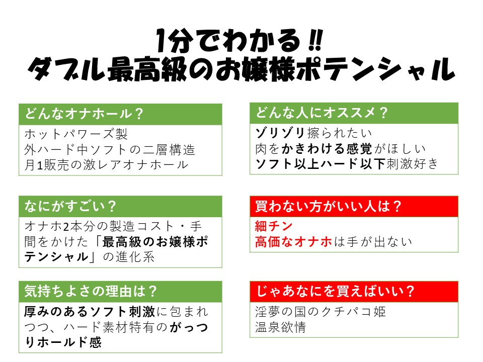 1分鐘了解ダブル最高級のお嬢様ポテンシャル