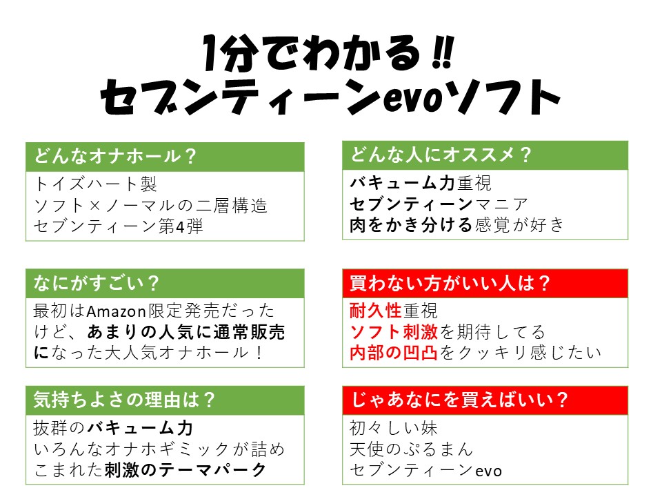 1分鐘了解セブンティーンevoソフト