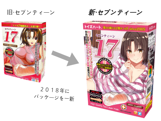 セブンティーン的包裝換了