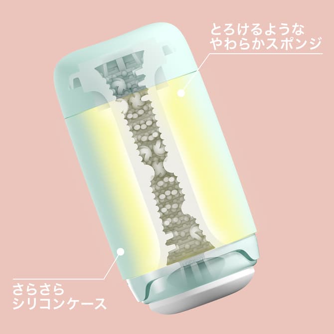 TENGA puffy Mint Green的內部結構