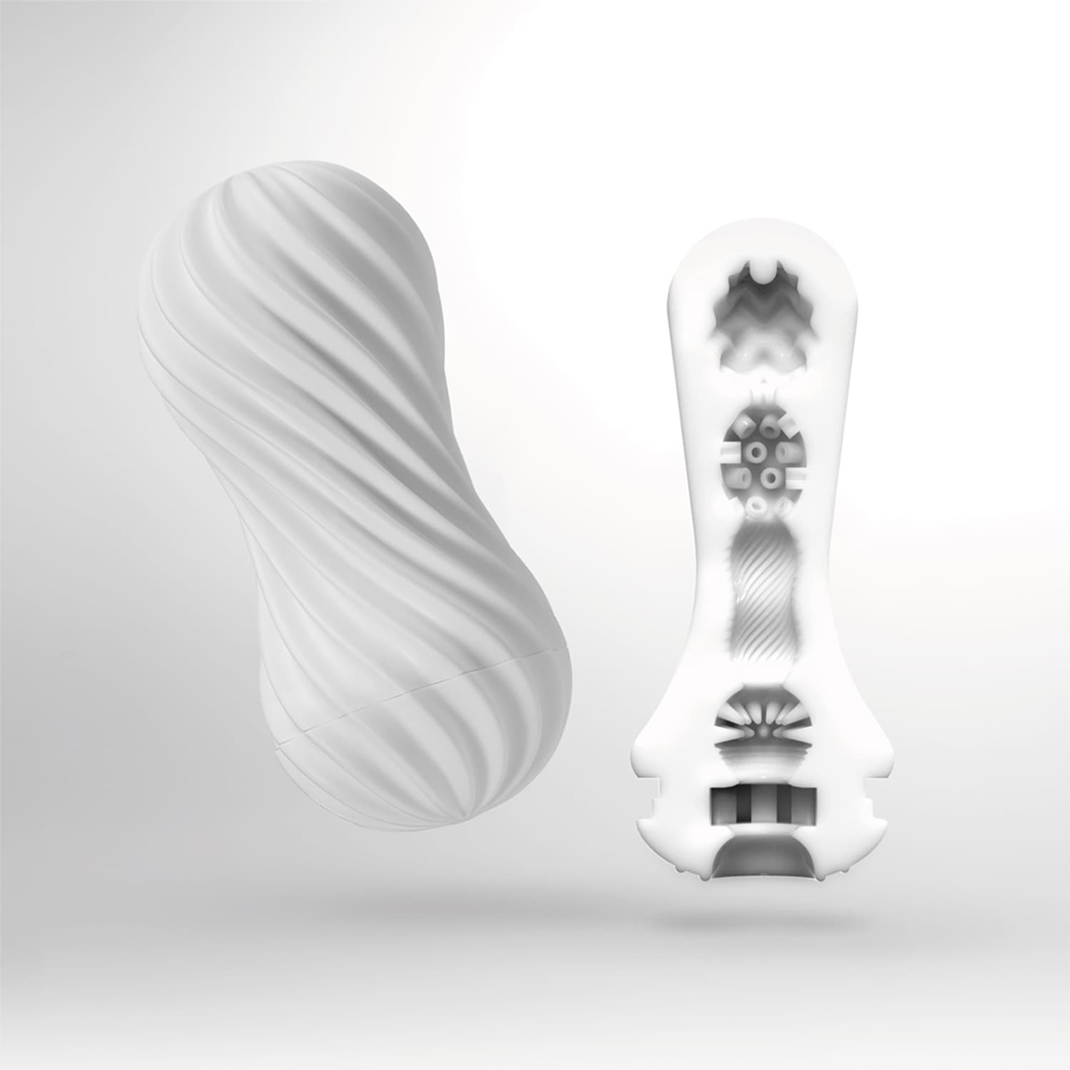 TENGA MOOVA SILKY WHITE 的內部結構